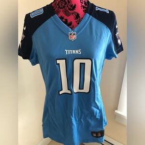 Nike Womens Jake Locker Game Jersey, Blue, DM